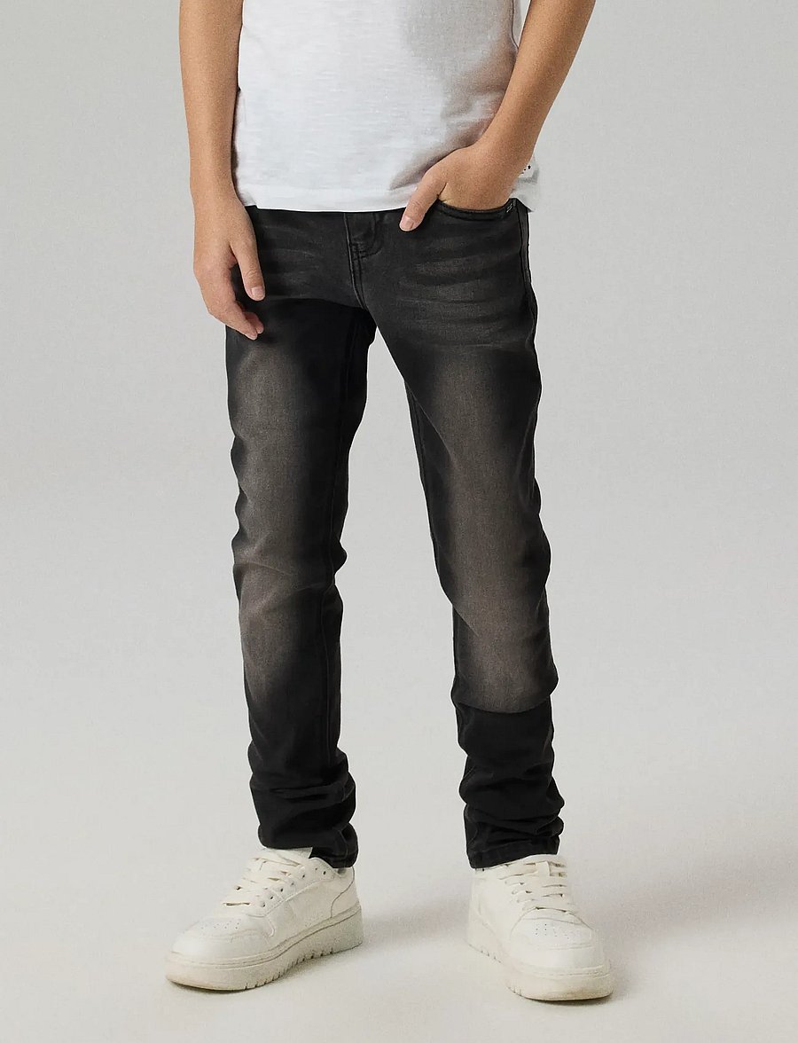 name it - NKMTHEO XSLIM JEANS 1507-CL NOOS - jeans skinny - black denim - 0