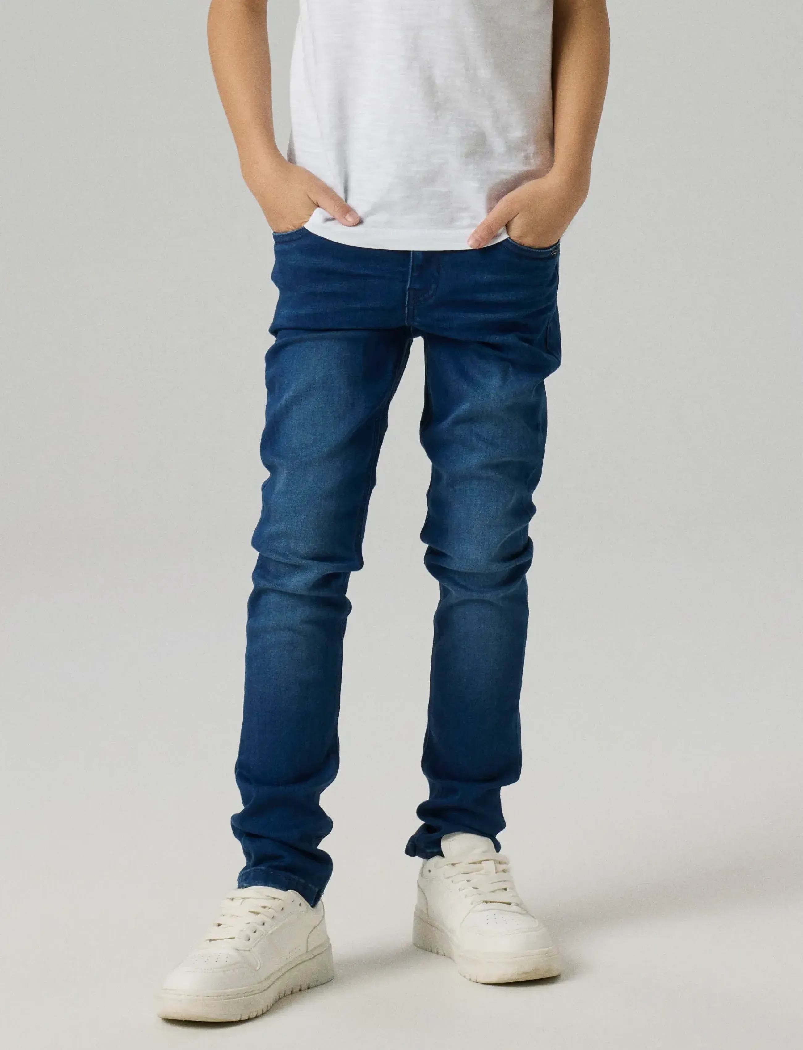 name it Nkmtheo Xslim Jeans 1507-Cl Noos, Børn, Slim Jeans, Blå, Str: 110