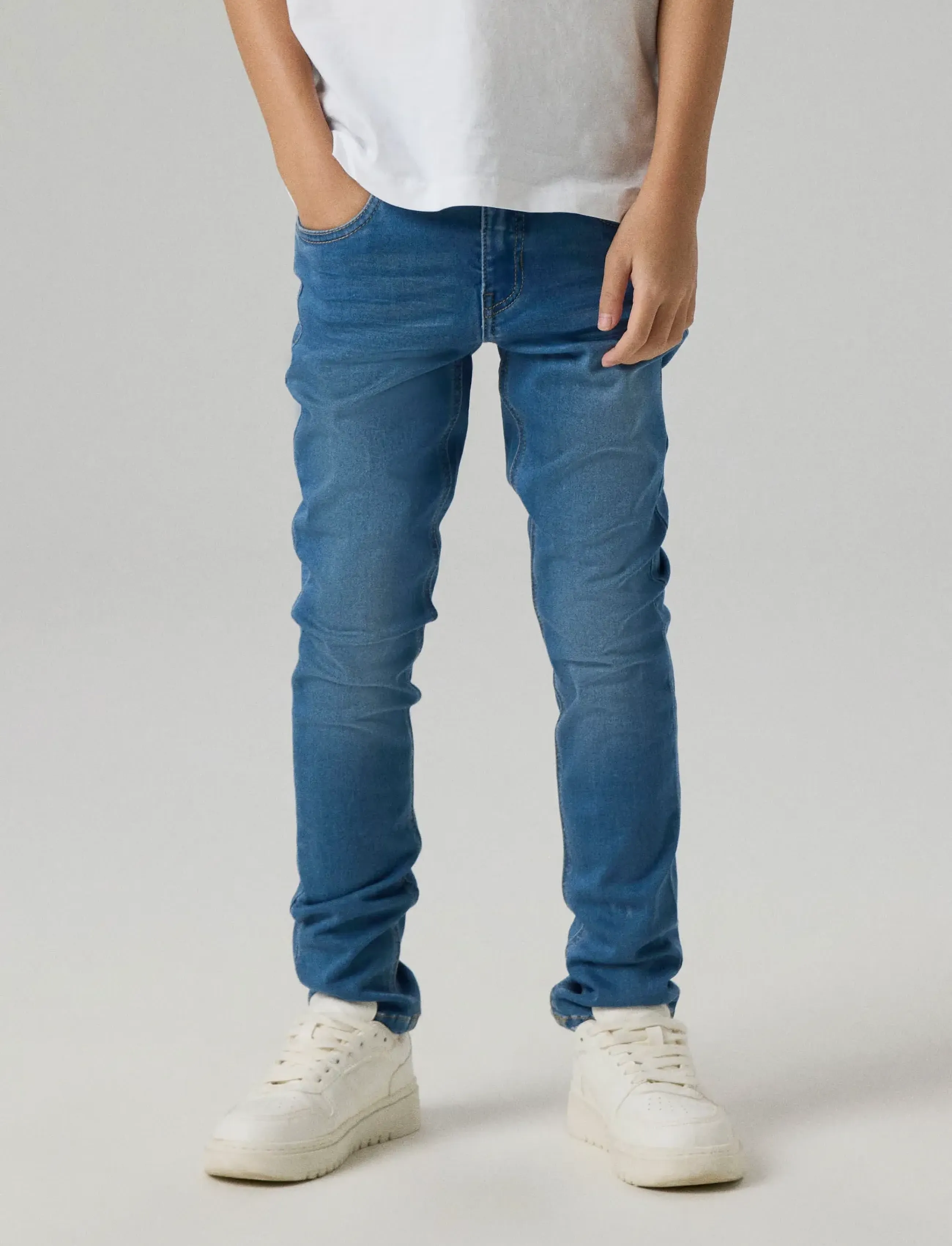 name it Nkmtheo Xslim Jeans 1507-Cl Noos, Børn, Slim Jeans, Blå, Str: 164