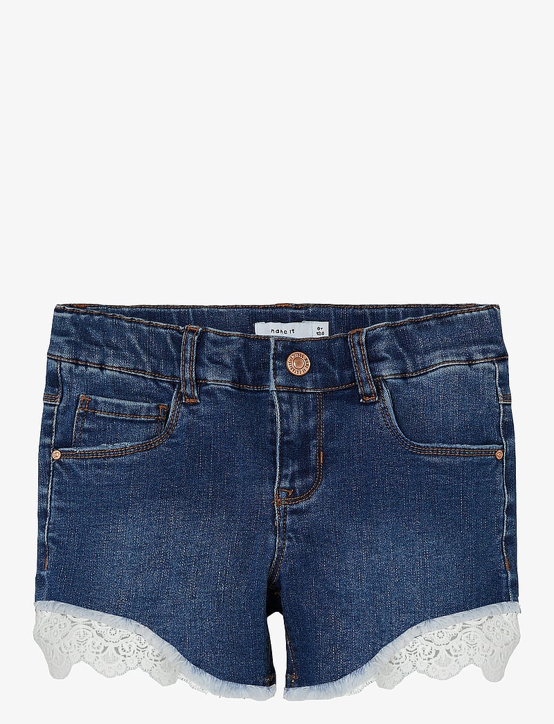 name it - NKFSALLI SLIM DNM SHORTS 5372-HA NOOS - denimshorts - dark blue denim - 1