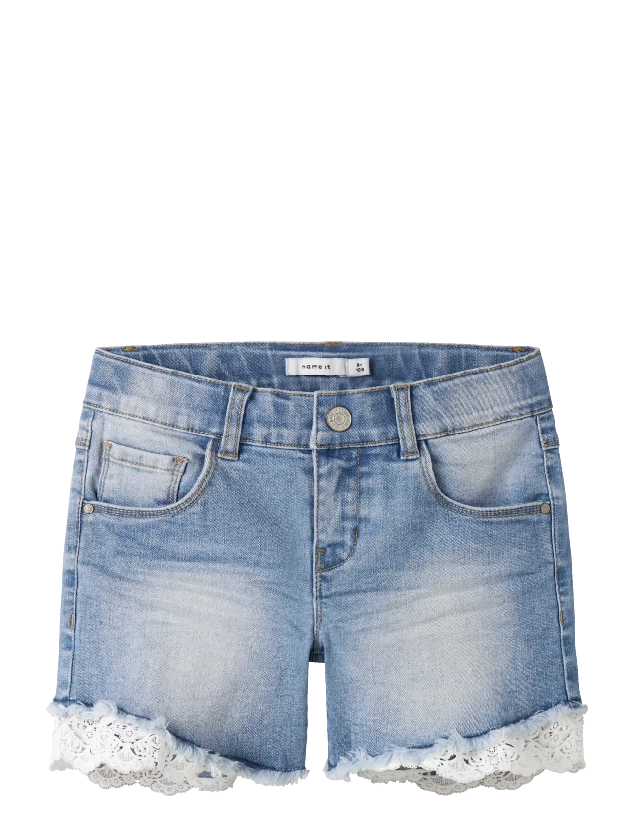 NAME IT Nkfsalli Dnm Shorts 5372-Ha Noos Blau - 134 - Kinder