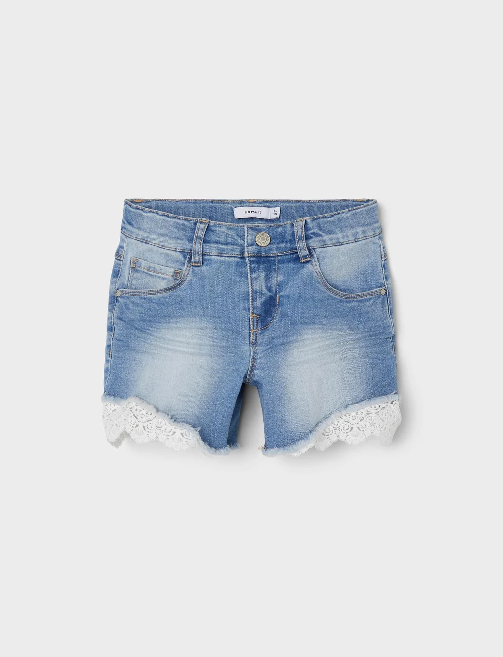 name it - NKFSALLI SLIM DNM SHORTS 5372-HA NOOS - jeansshorts - medium blue denim - 4