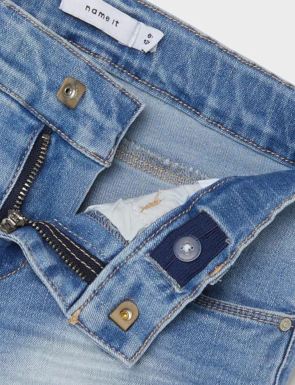 name it - NKFSALLI SLIM DNM SHORTS 5372-HA NOOS - jeansshorts - medium blue denim - 5