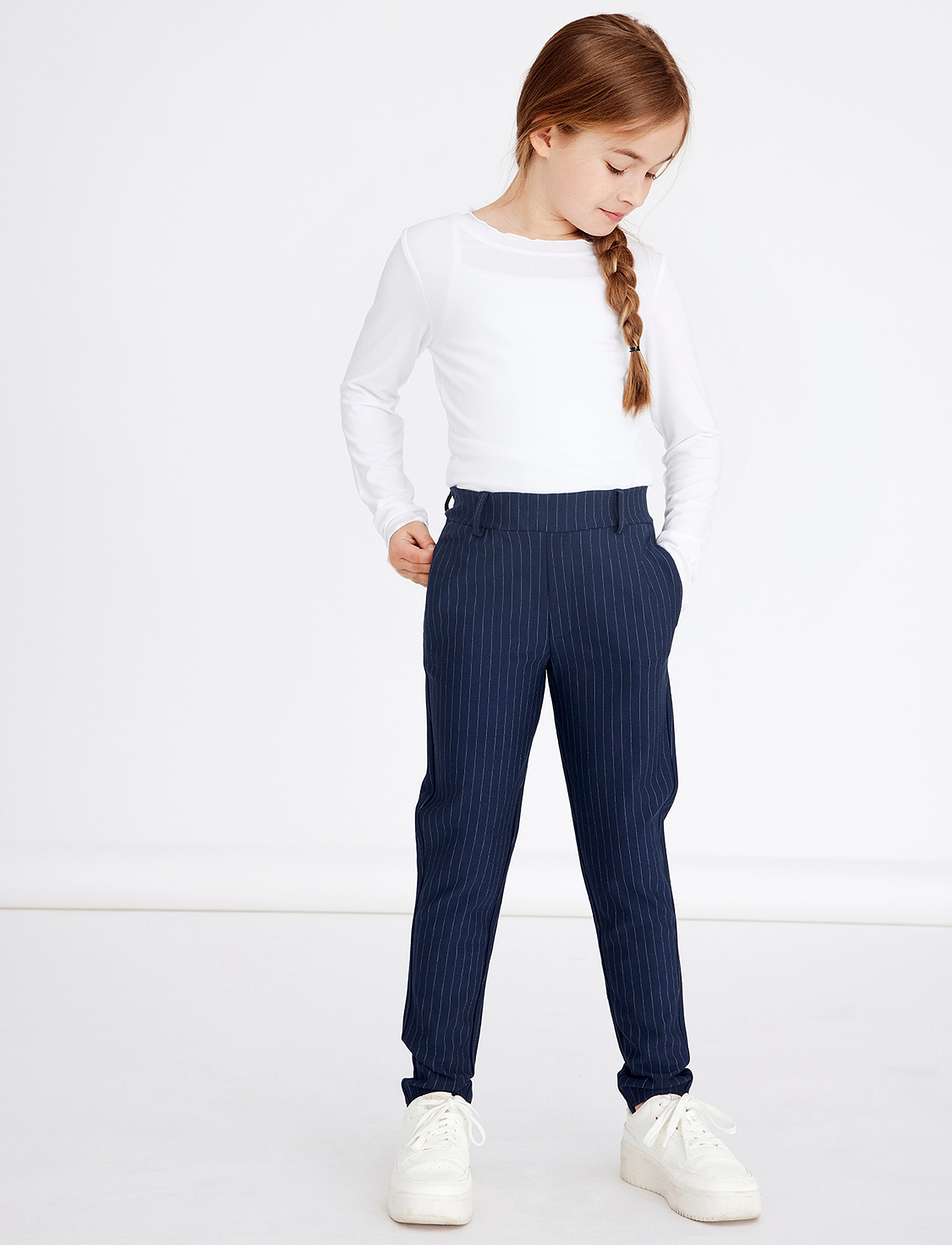 name it - NKFSIDAL PANT NOOS - housut - dark sapphire - 2