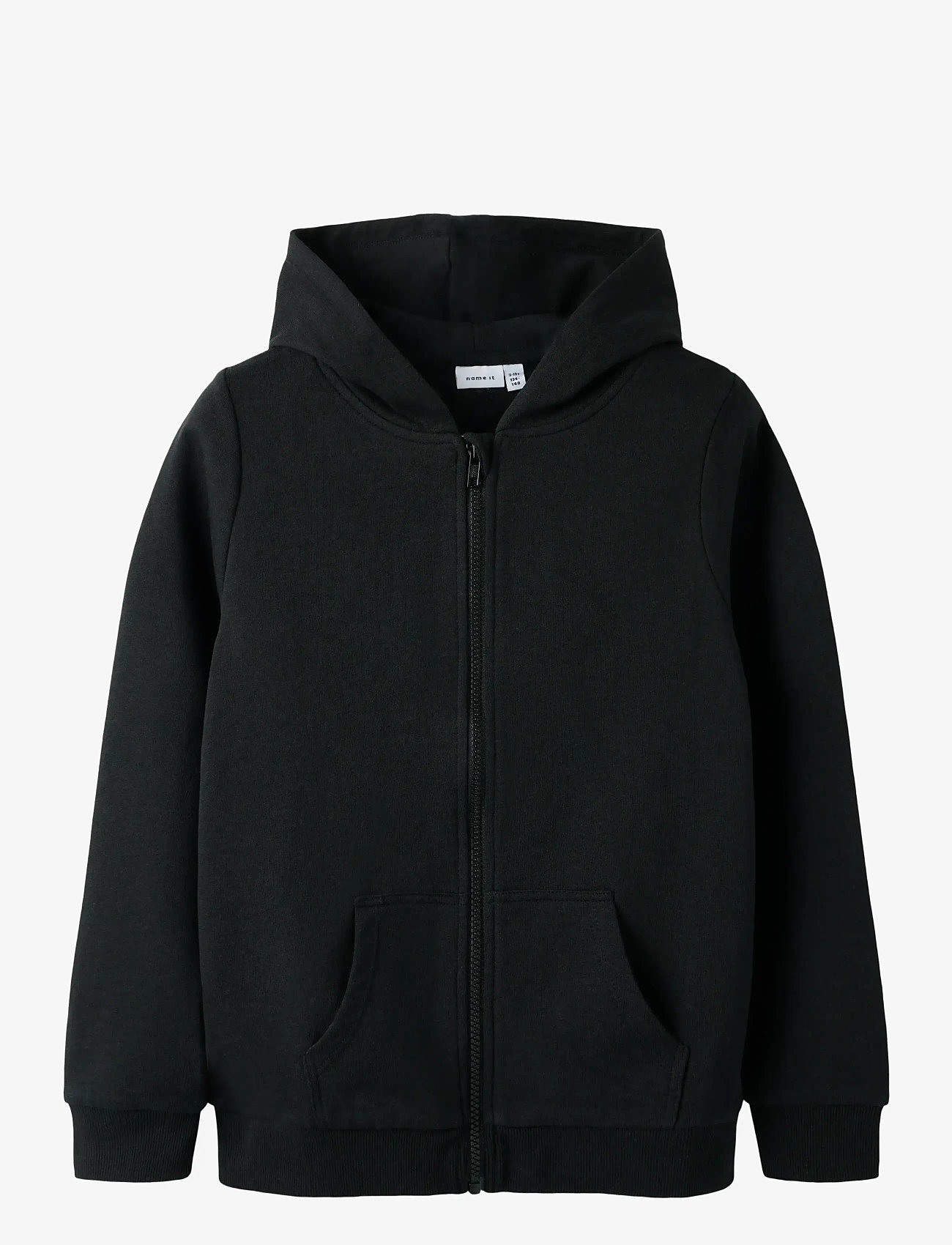 name it - NKMNESWEAT CARD W HOOD UNB NOOS - huvtröjor - black - 1