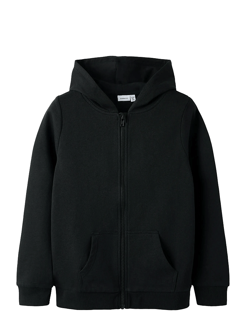 name it - NKMNESWEAT CARD W HOOD UNB NOOS - hættetrøjer - black - 1