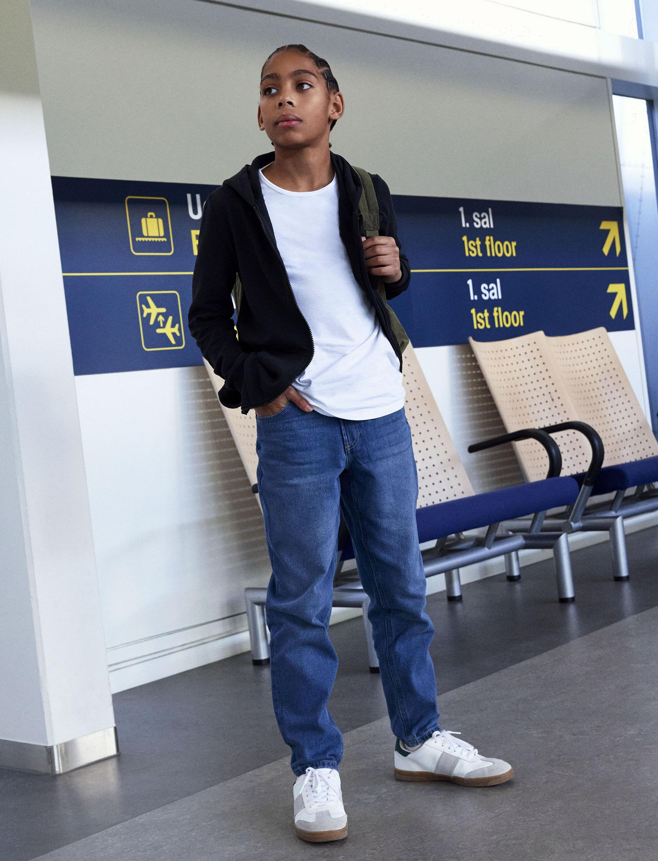 name it - NKMNESWEAT CARD W HOOD UNB NOOS - huvtröjor - black - 0