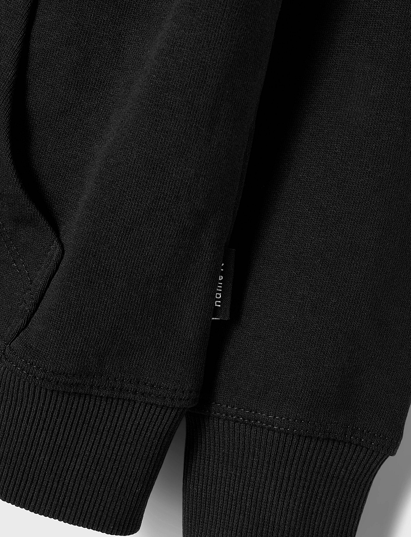 name it - NKMNESWEAT CARD W HOOD UNB NOOS - hættetrøjer - black - 5