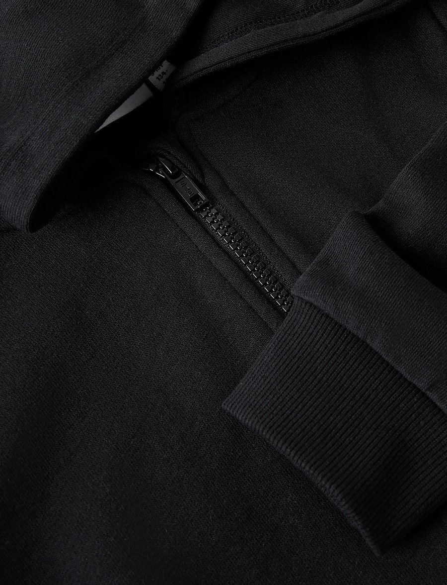 name it - NKMNESWEAT CARD W HOOD UNB NOOS - hættetrøjer - black - 5