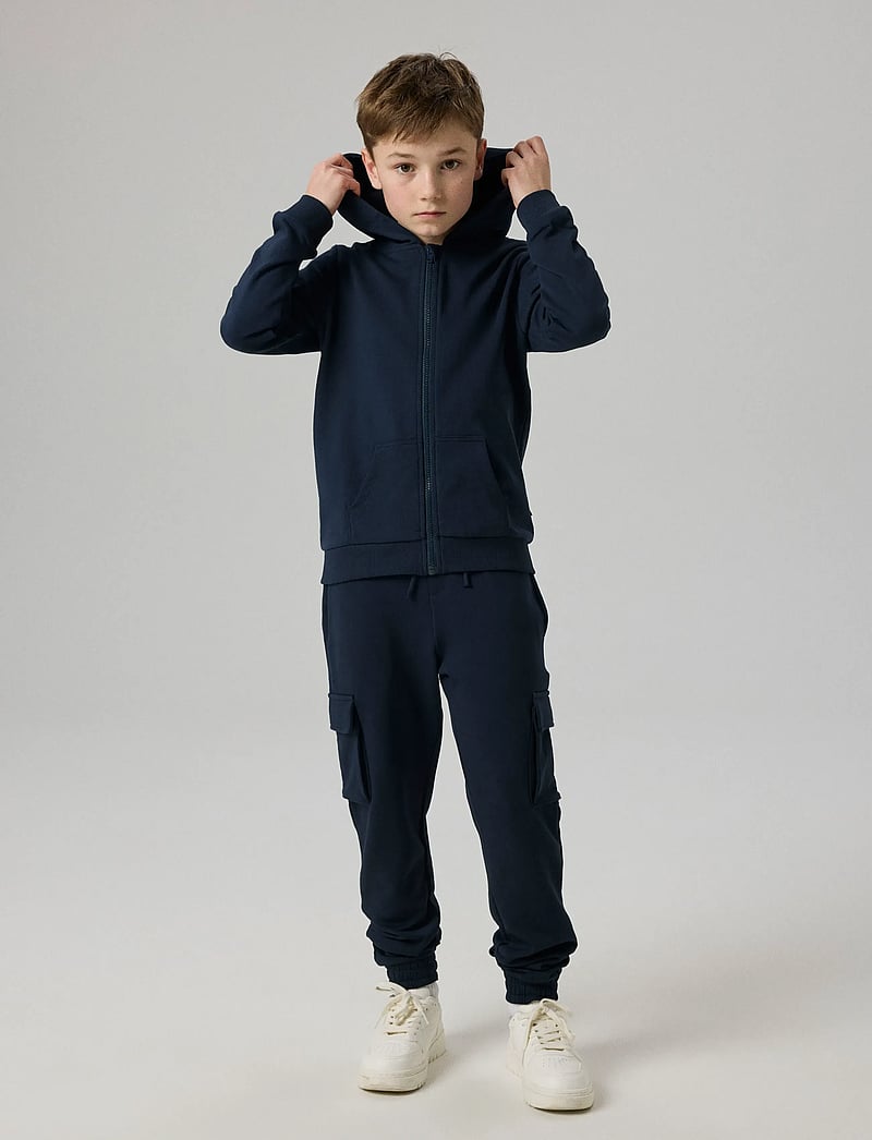 name it - NKMNESWEAT CARD W HOOD UNB NOOS - kapuutsiga dressipluusid - dark sapphire - 0