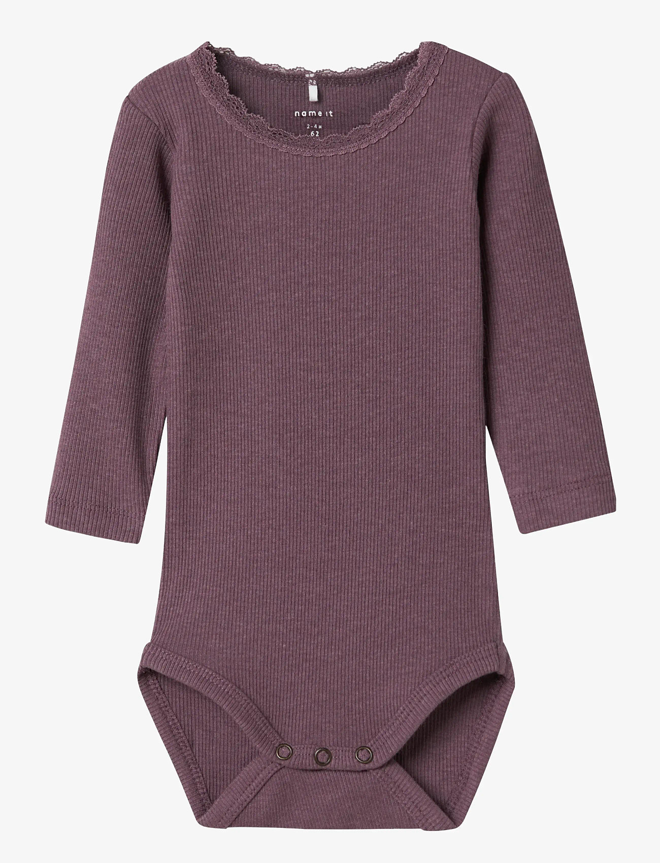 name it - NBFKAB LS BODY NOOS - plain long-sleeved bodies - arctic dusk - 0