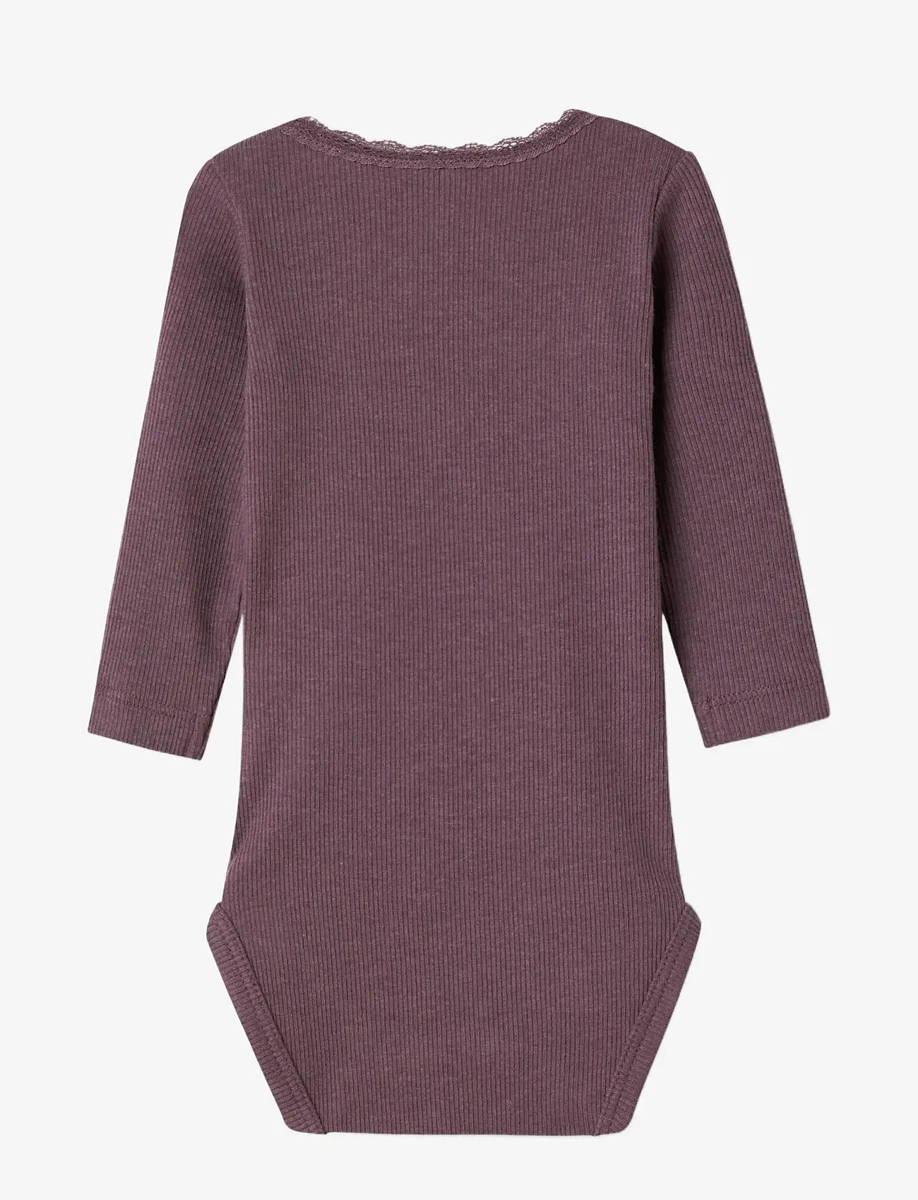 name it - NBFKAB LS BODY NOOS - plain long-sleeved bodies - arctic dusk - 1
