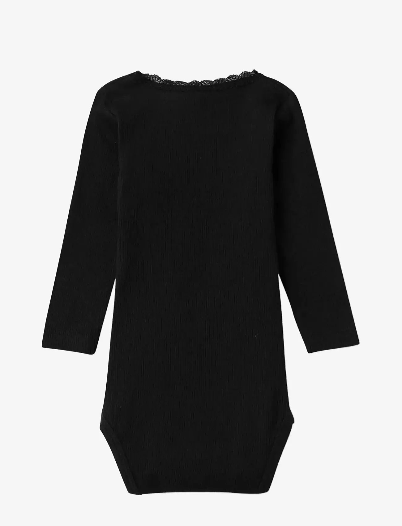 name it - NBFKAB LS BODY NOOS - langærmede bodyer - black - 1