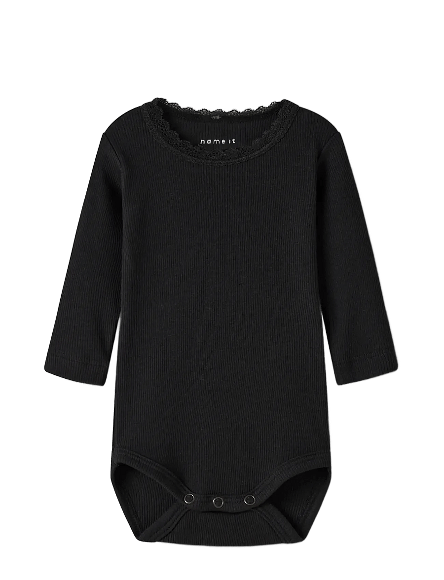 name it - NBFKAB LS BODY NOOS - smėlinukai ilgomis rankovėmis - black - 2