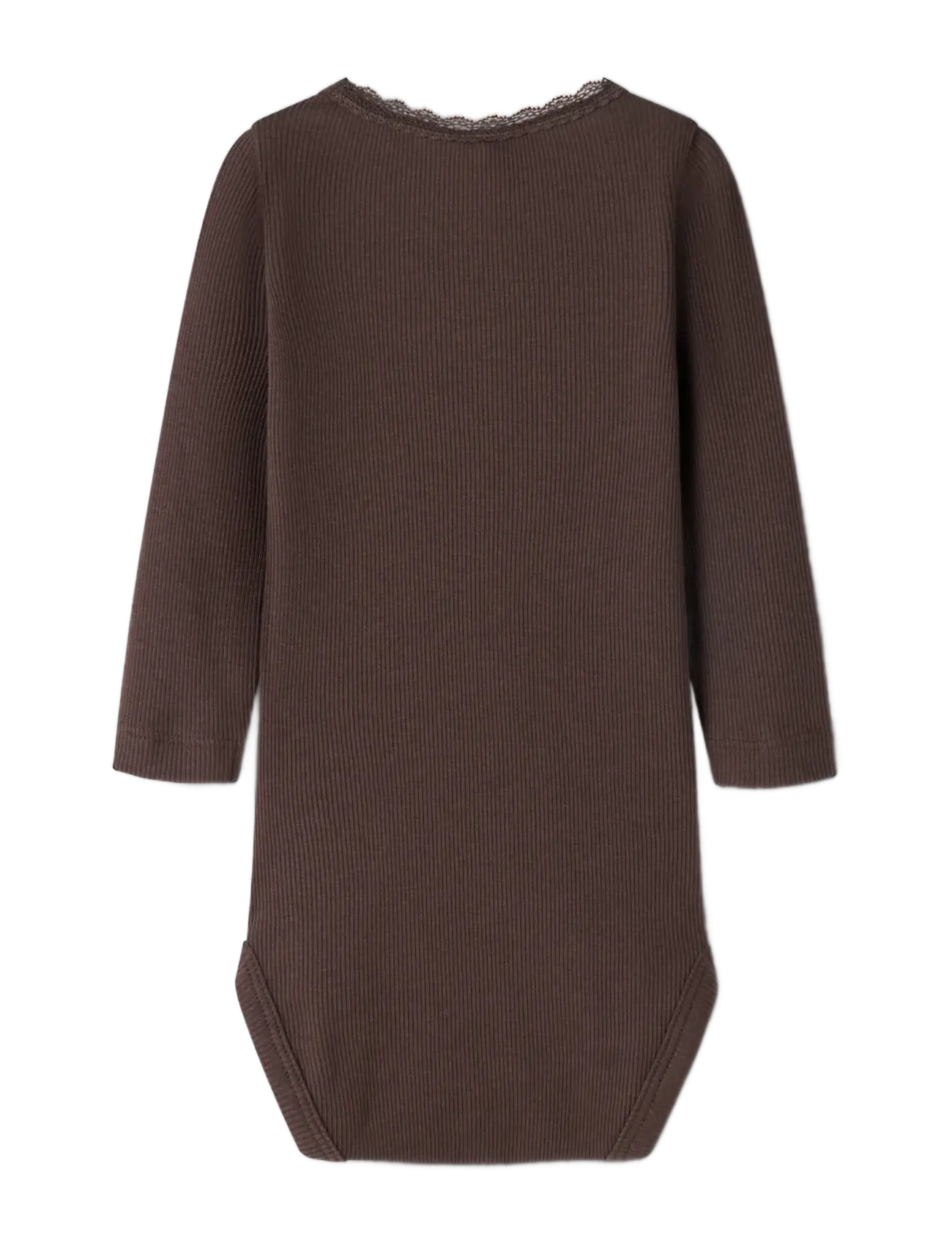 name it - NBFKAB LS BODY NOOS - langærmede bodyer - french roast - 1