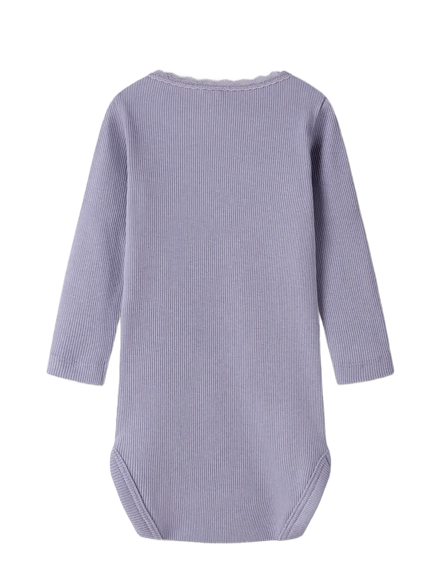 name it - NBFKAB LS BODY NOOS - smėlinukai ilgomis rankovėmis - heirloom lilac - 1