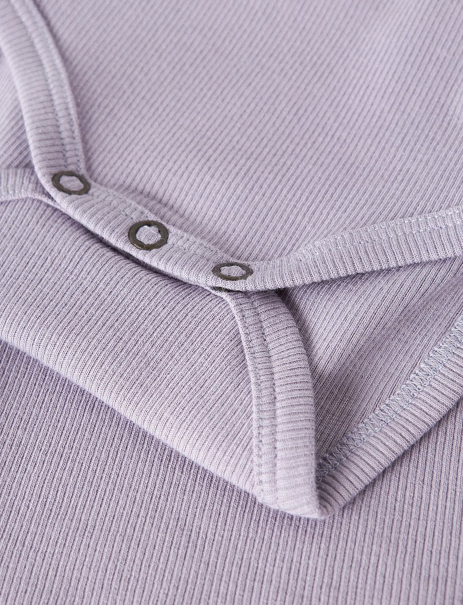 name it - NBFKAB LS BODY NOOS - långärmade bodies - lavender gray - 2