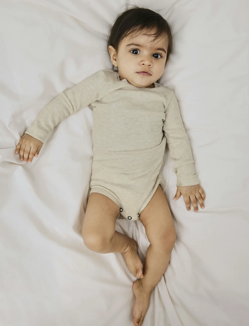name it - NBFKAB LS BODY NOOS - ensfarvede langærmede bodyer - peyote melange - 0