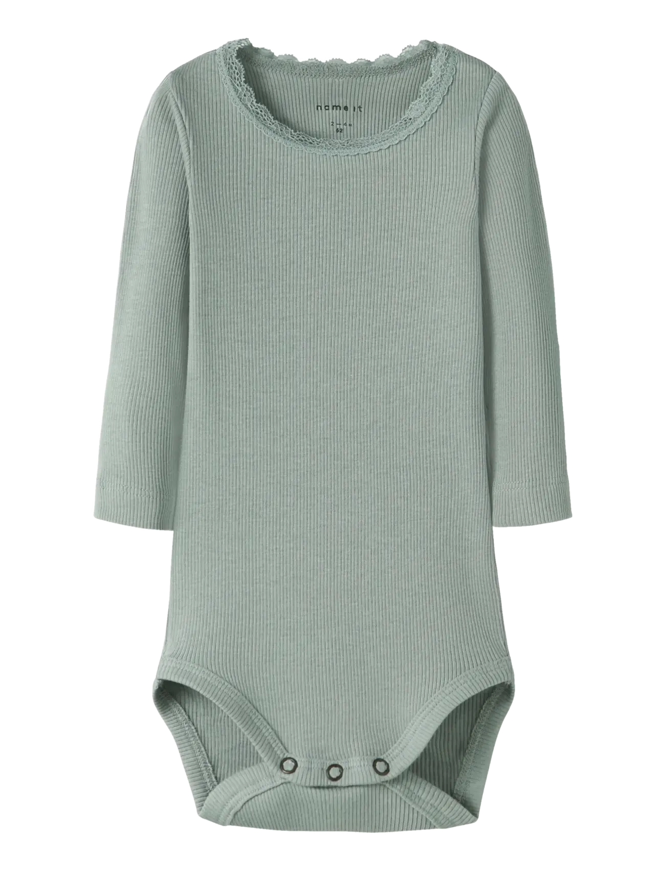 name it NBFKAB LS BODY NOOS - Kläder - SLATE GRAY / green
