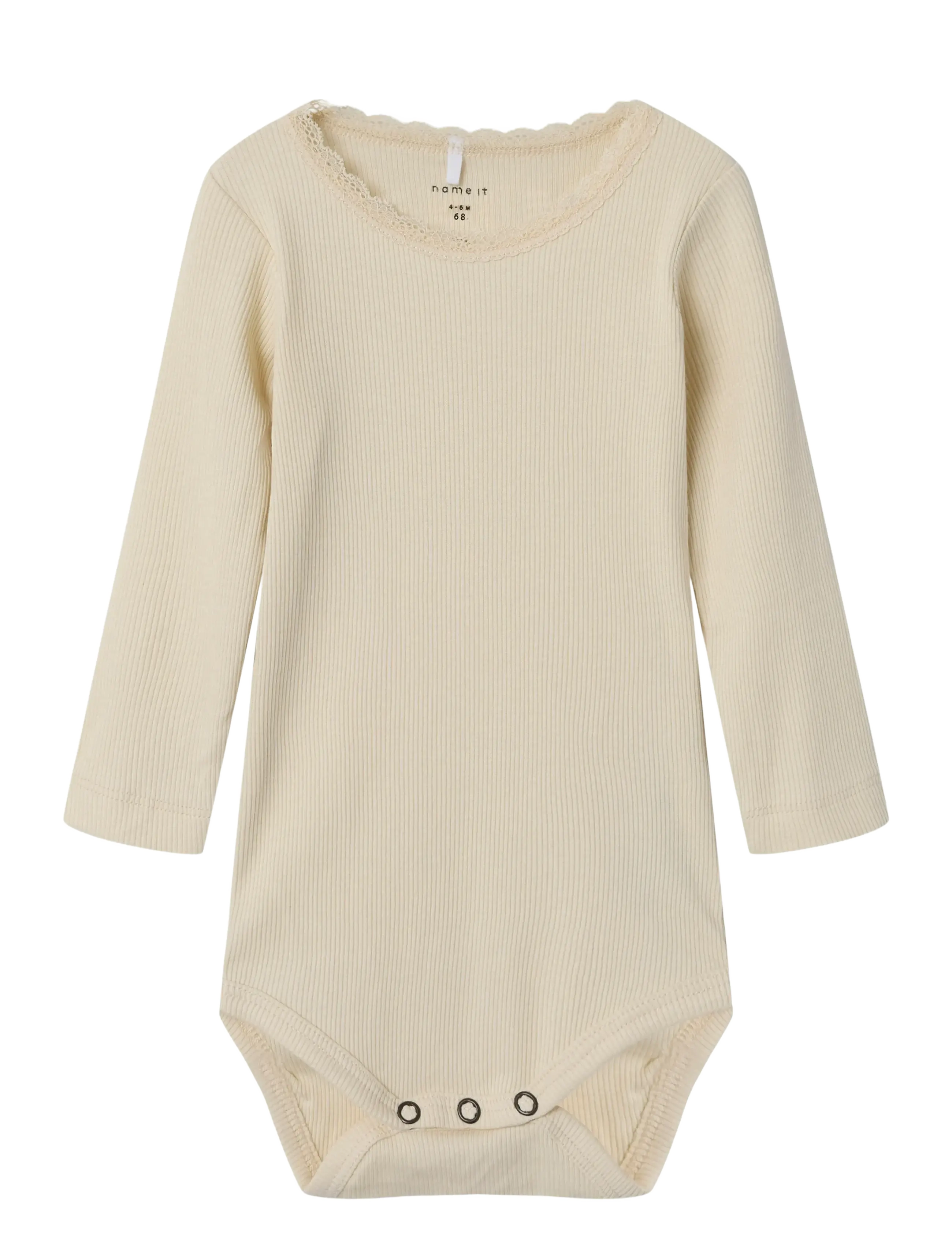 name it Nbfkab Ls Body Noos, 50, Cream, Bodys > Langærmede, Børn