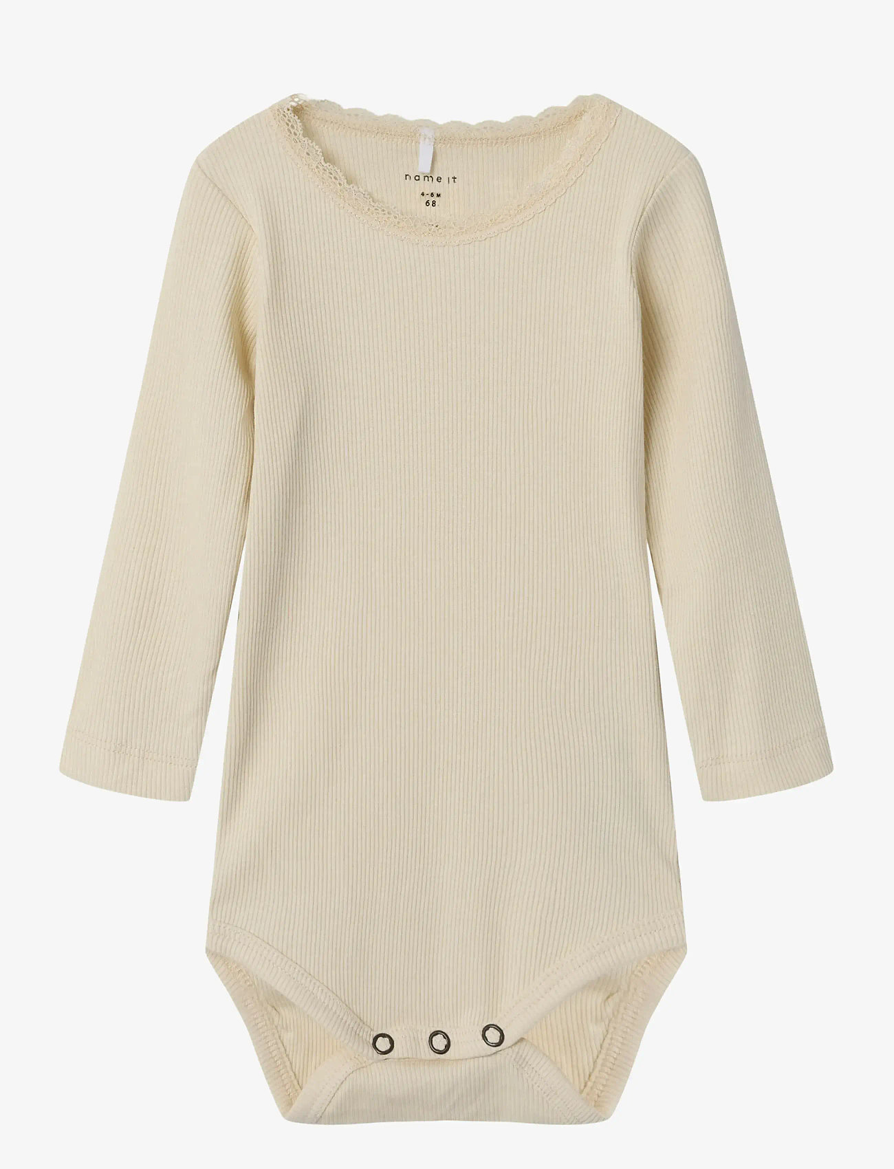 name it - NBFKAB LS BODY NOOS - langærmede bodyer - summer sand - 0