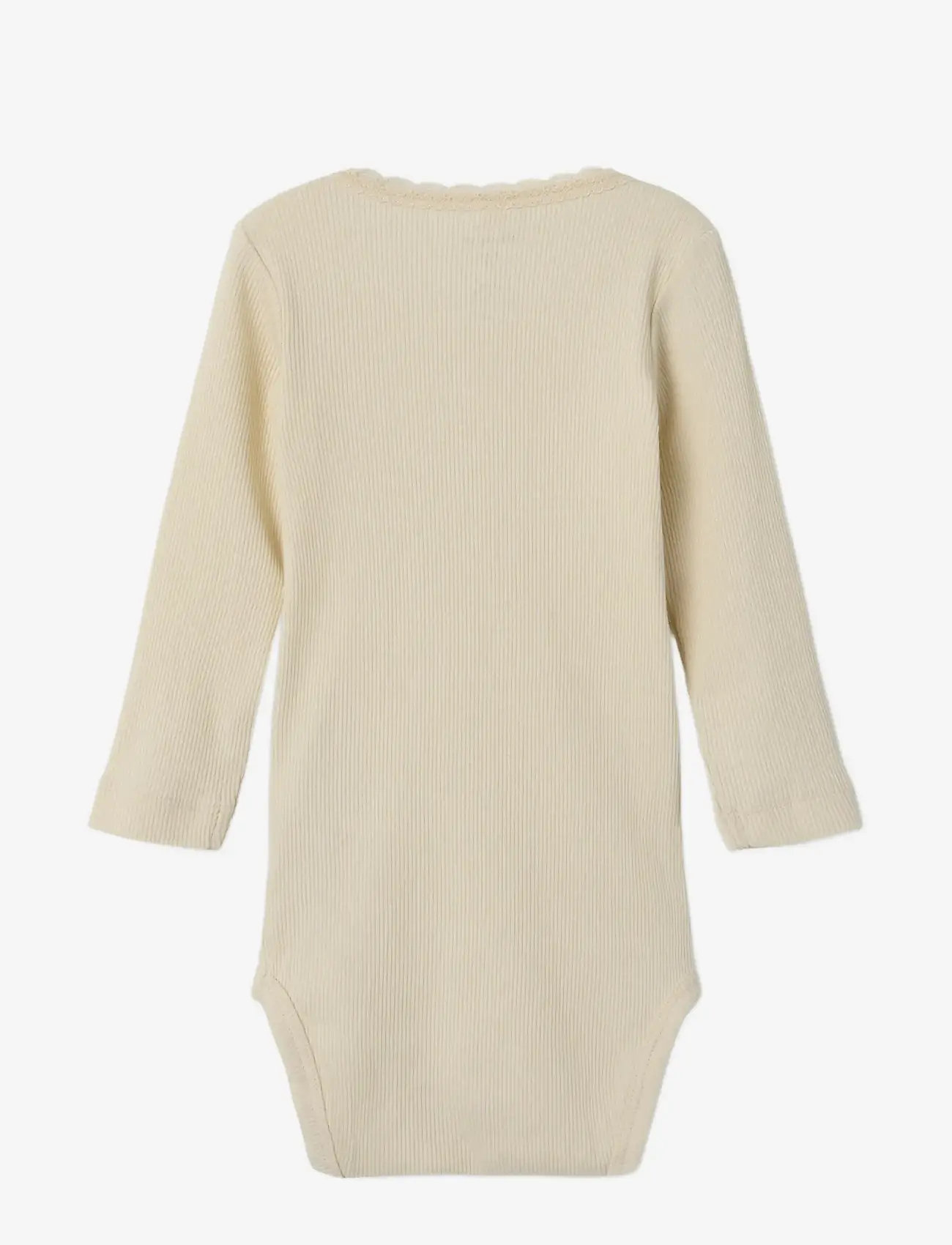 name it - NBFKAB LS BODY NOOS - langærmede bodyer - summer sand - 1