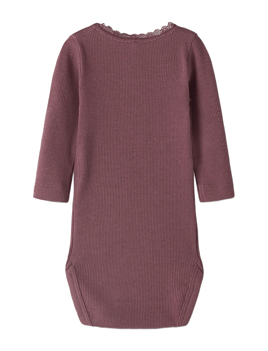 name it - NBFKAB LS BODY NOOS - långärmade bodies - wild ginger - 1