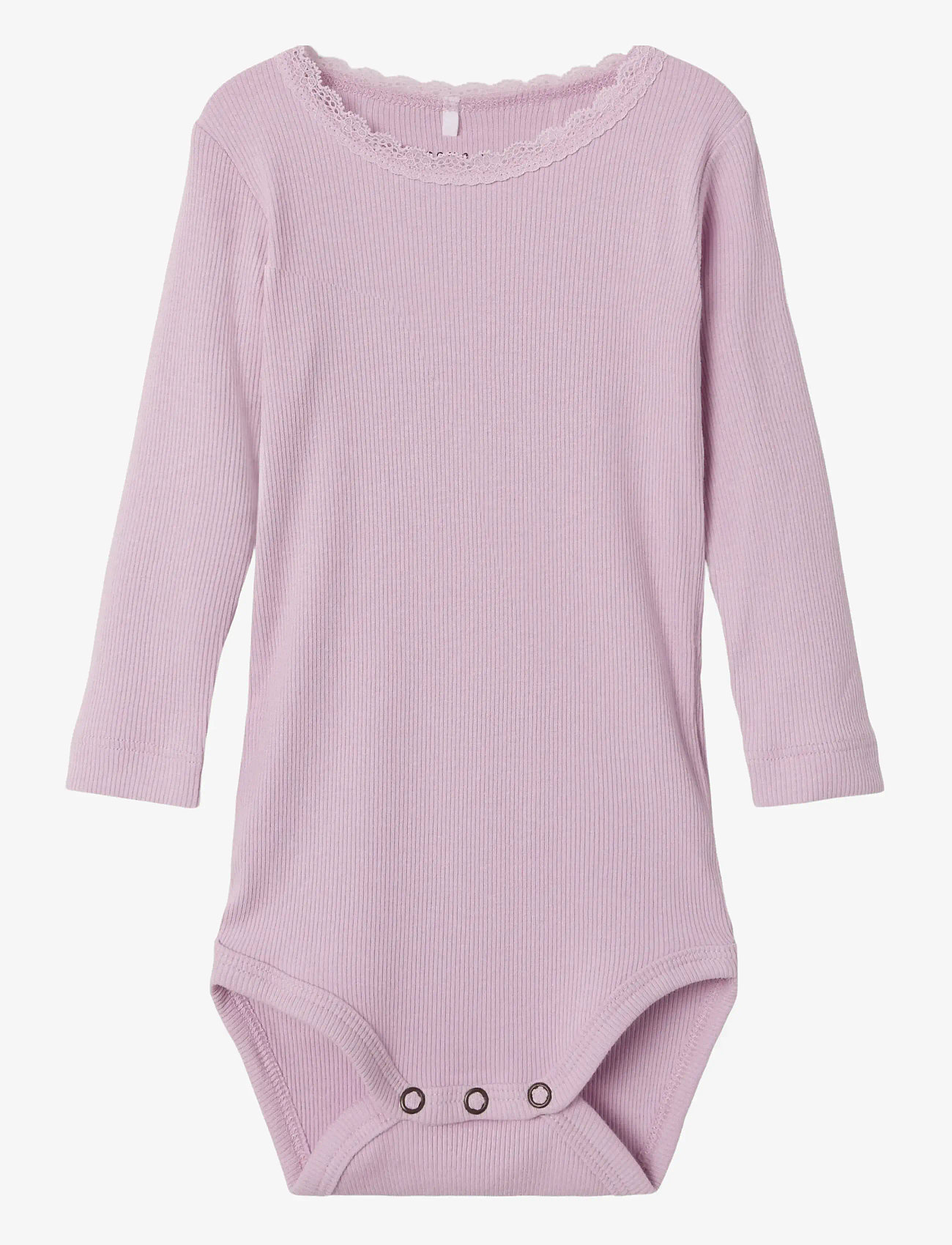 name it - NBFKAB LS BODY NOOS - ensfarvede langærmede bodyer - winsome orchid - 0