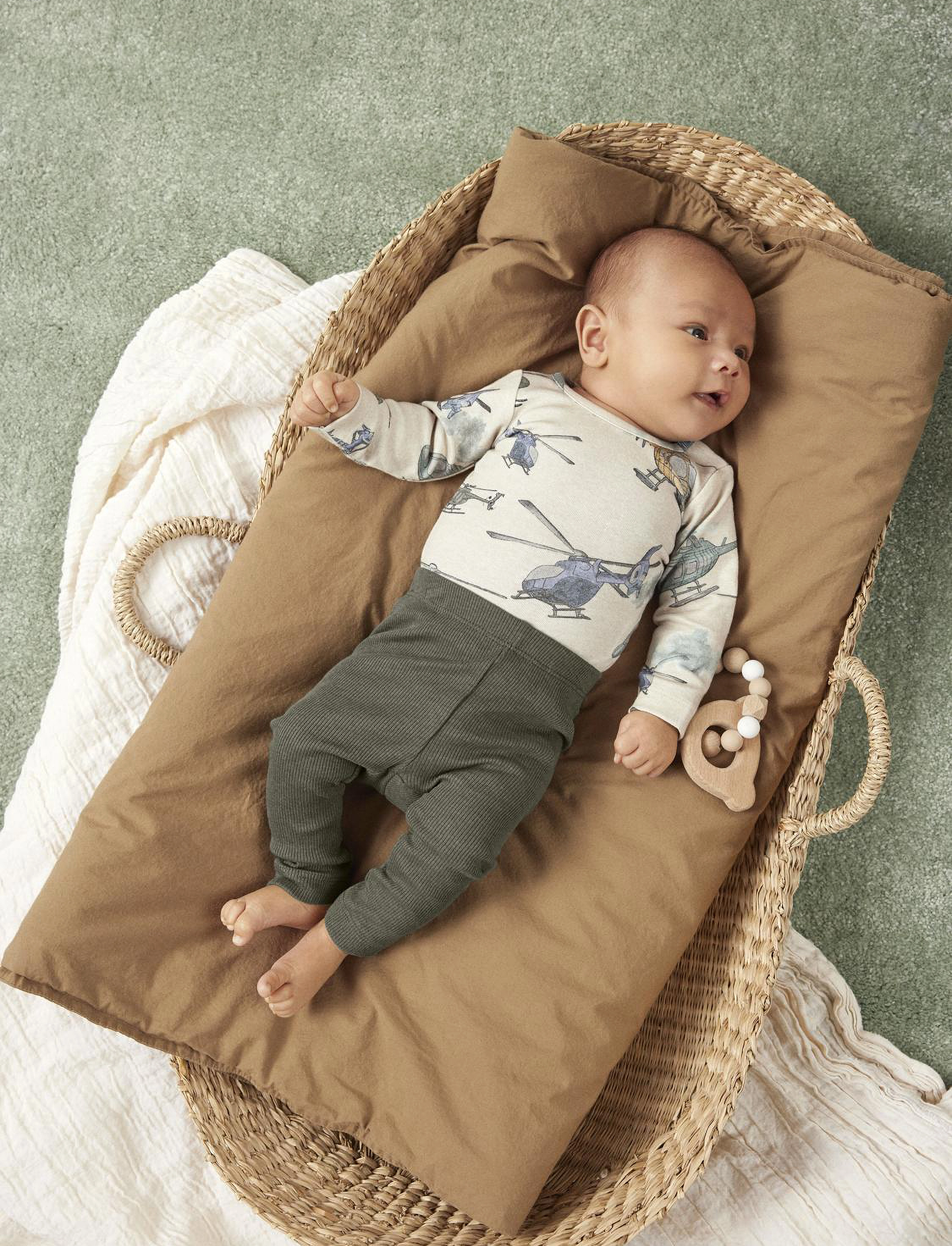 name it NBNKAB LEGGING NOOS - Leggings - DUSTY OLIVE / khaki/green