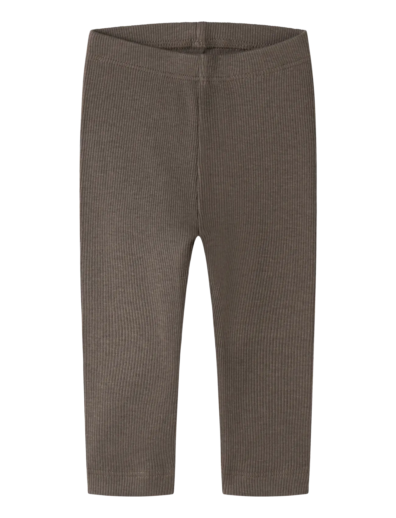 name it Nbnkab Legging Noos, Børn, Baby Rib Leggings, Brun, Str: 68