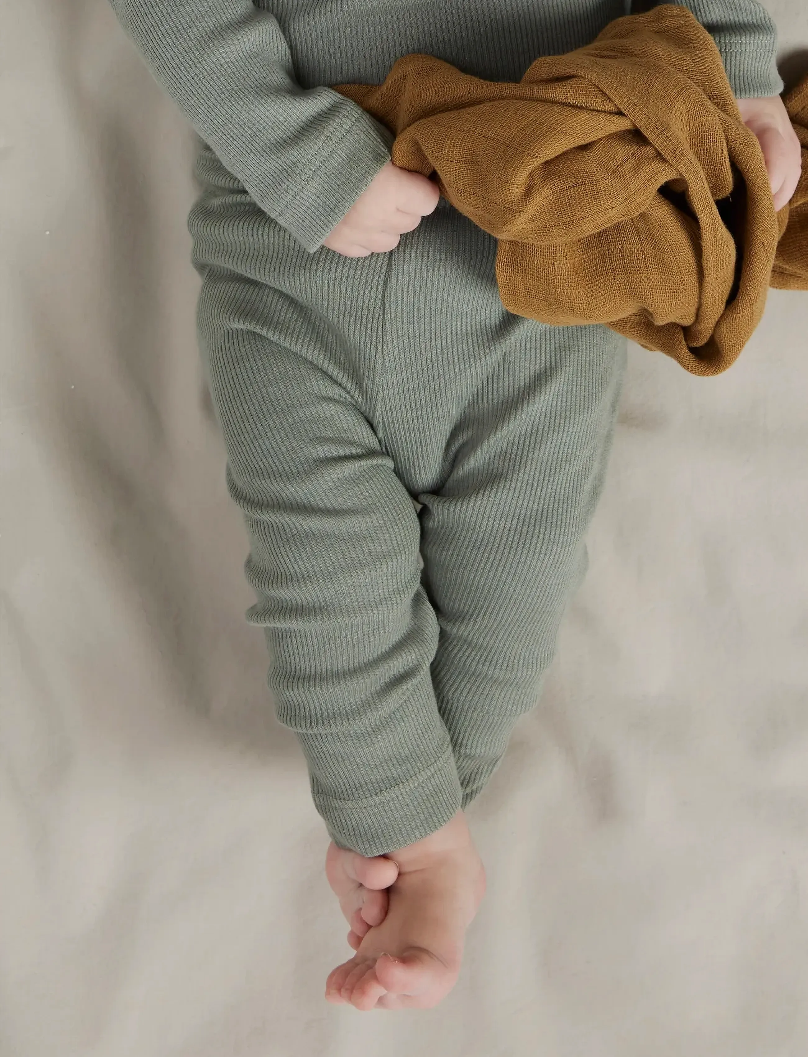 name it NBNKAB LEGGING NOOS - Leggings - SHADOW / green