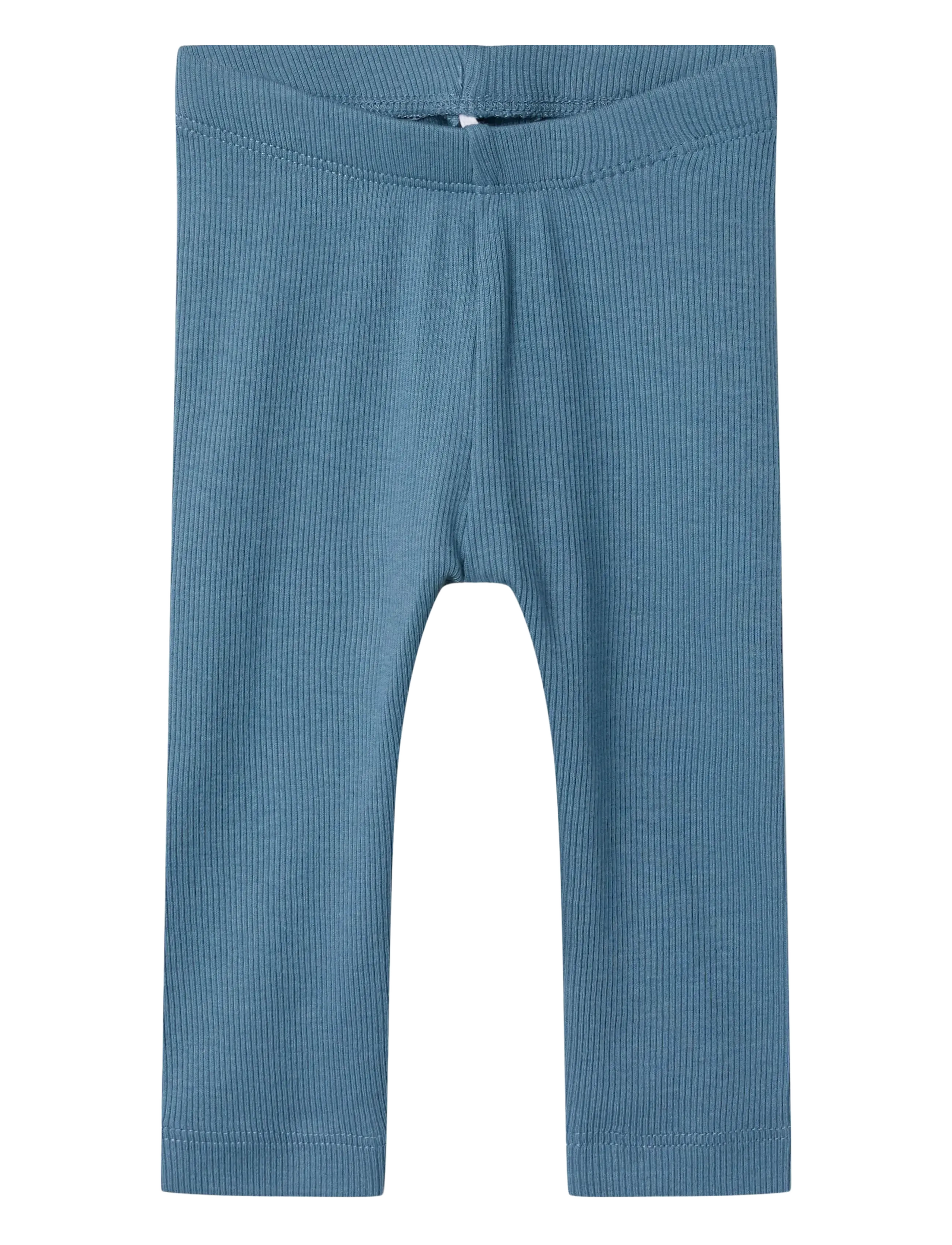 name it Nbnkab Legging Noos, Børn, Baby Rib Leggings, Blå, Str: 50
