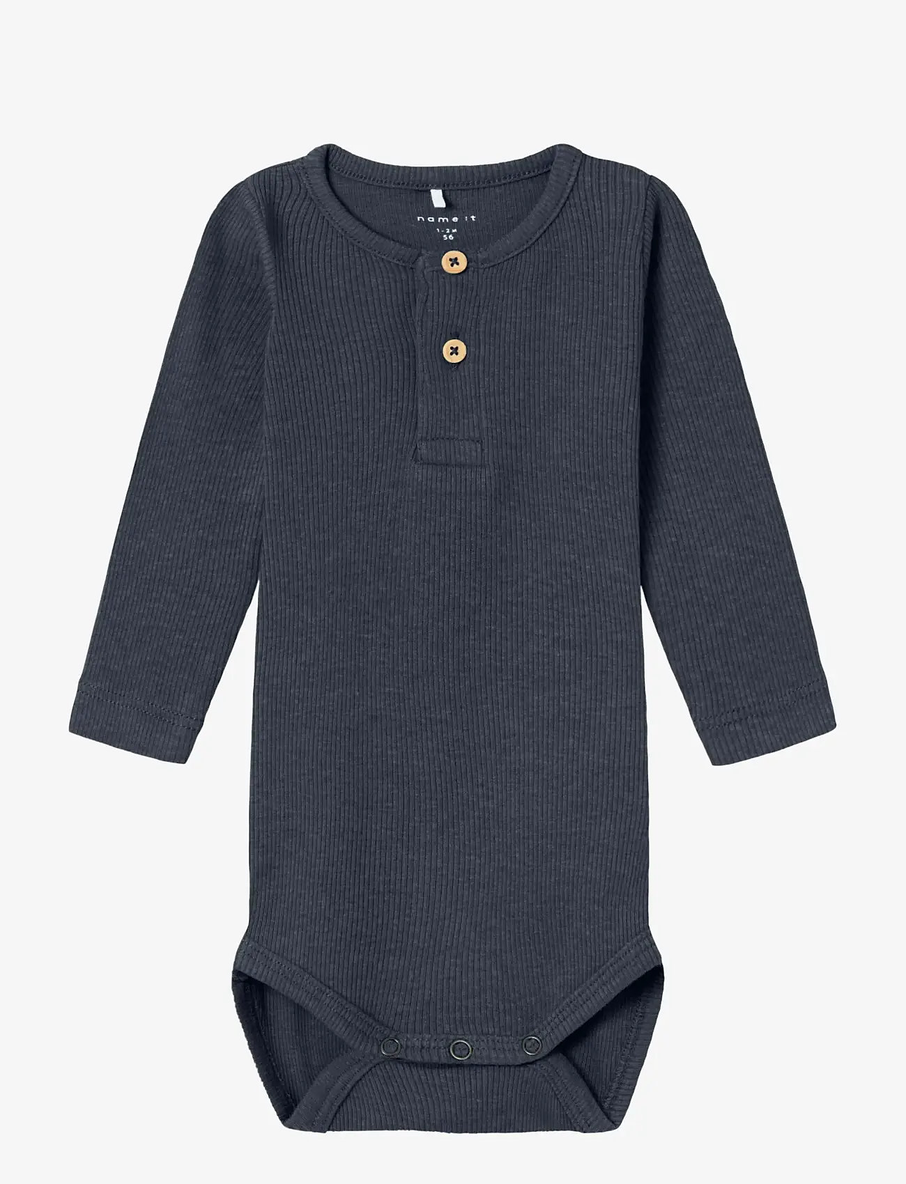 name it - NBMKAB LS BODY NOOS - enfärgade långärmade bodies - dark sapphire - 0