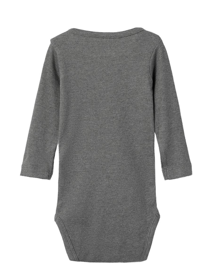 name it - NBMKAB LS BODY NOOS - långärmade bodies - mockingbird - 1