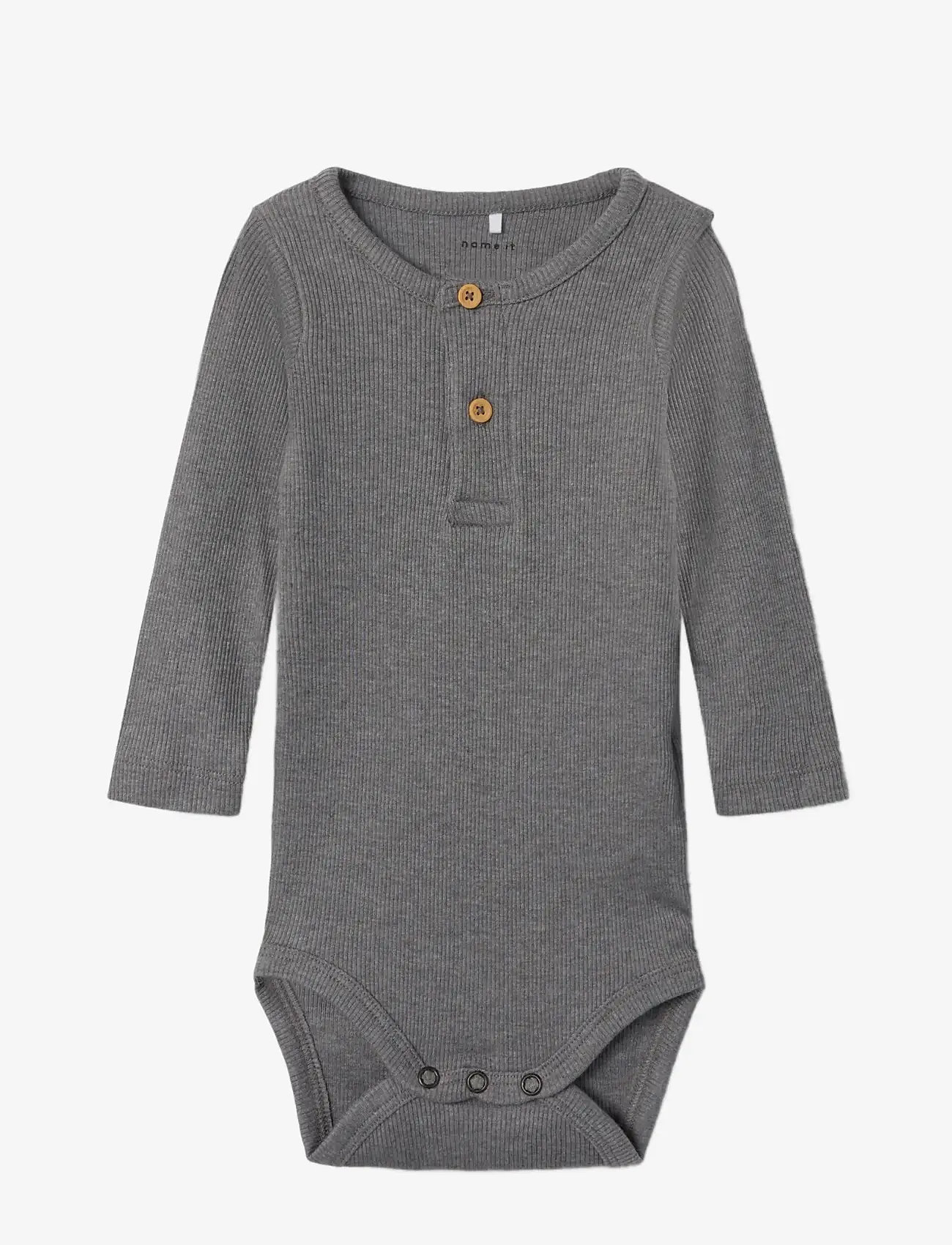 name it - NBMKAB LS BODY NOOS - langærmede bodyer - mockingbird - 2
