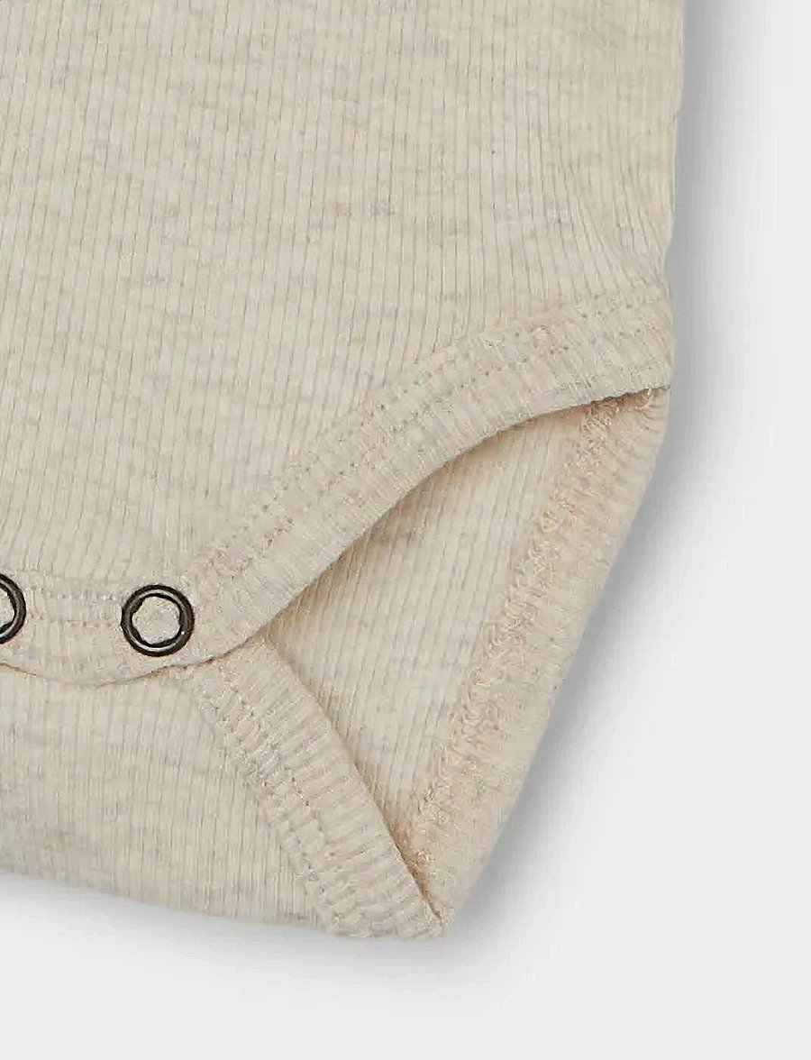 name it - NBMKAB LS BODY NOOS - långärmade bodies - peyote melange - 4