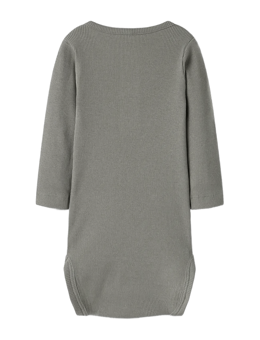 name it - NBMKAB LS BODY NOOS - långärmade bodies - shadow - 1