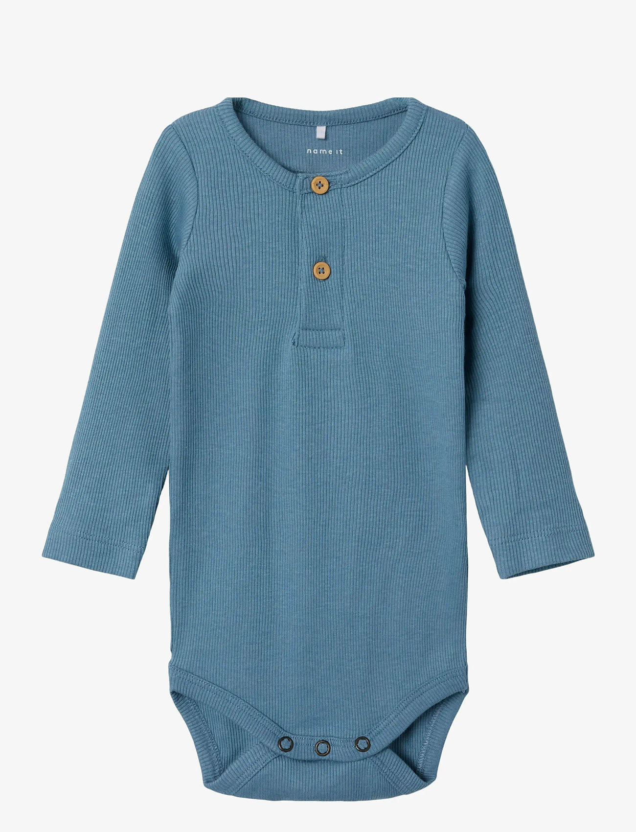 name it - NBMKAB LS BODY NOOS - yksiväriset pitkähihaiset bodyt - spring lake - 0