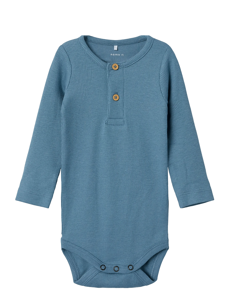 name it - NBMKAB LS BODY NOOS - långärmade bodies - spring lake - 0