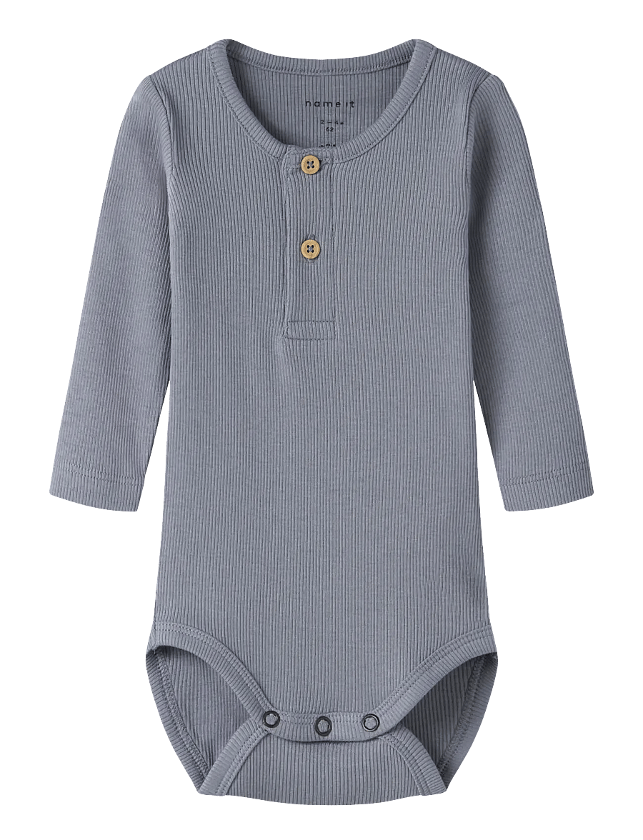 name it - NBMKAB LS BODY NOOS - långärmade bodies - tradewinds - 0