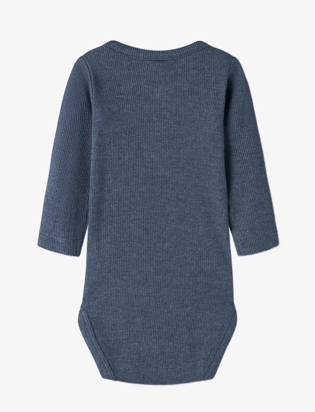 name it - NBMKAB LS BODY NOOS - langærmede bodyer - vintage indigo - 1