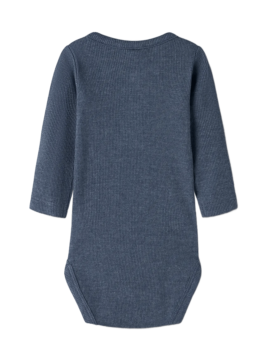 name it - NBMKAB LS BODY NOOS - långärmade bodies - vintage indigo - 1