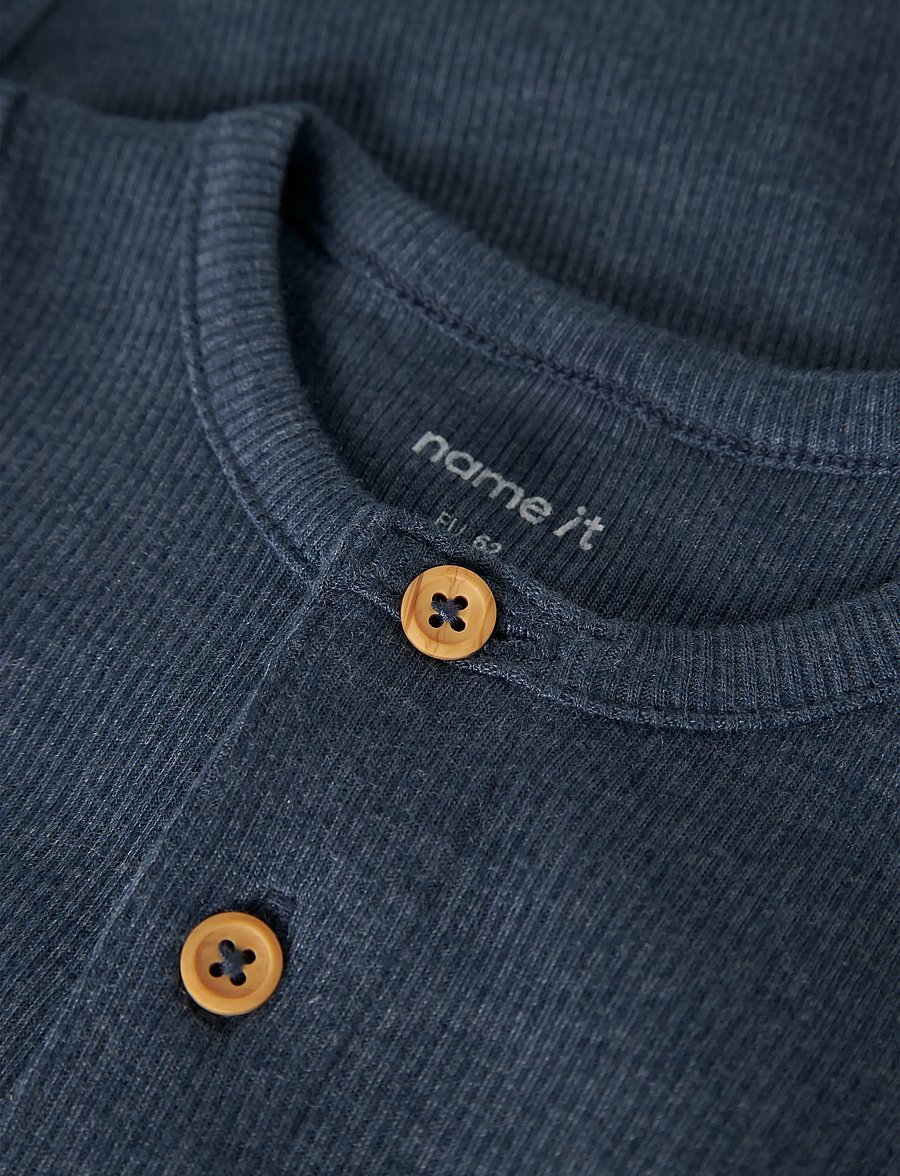 name it - NBMKAB LS BODY NOOS - långärmade bodies - vintage indigo - 2