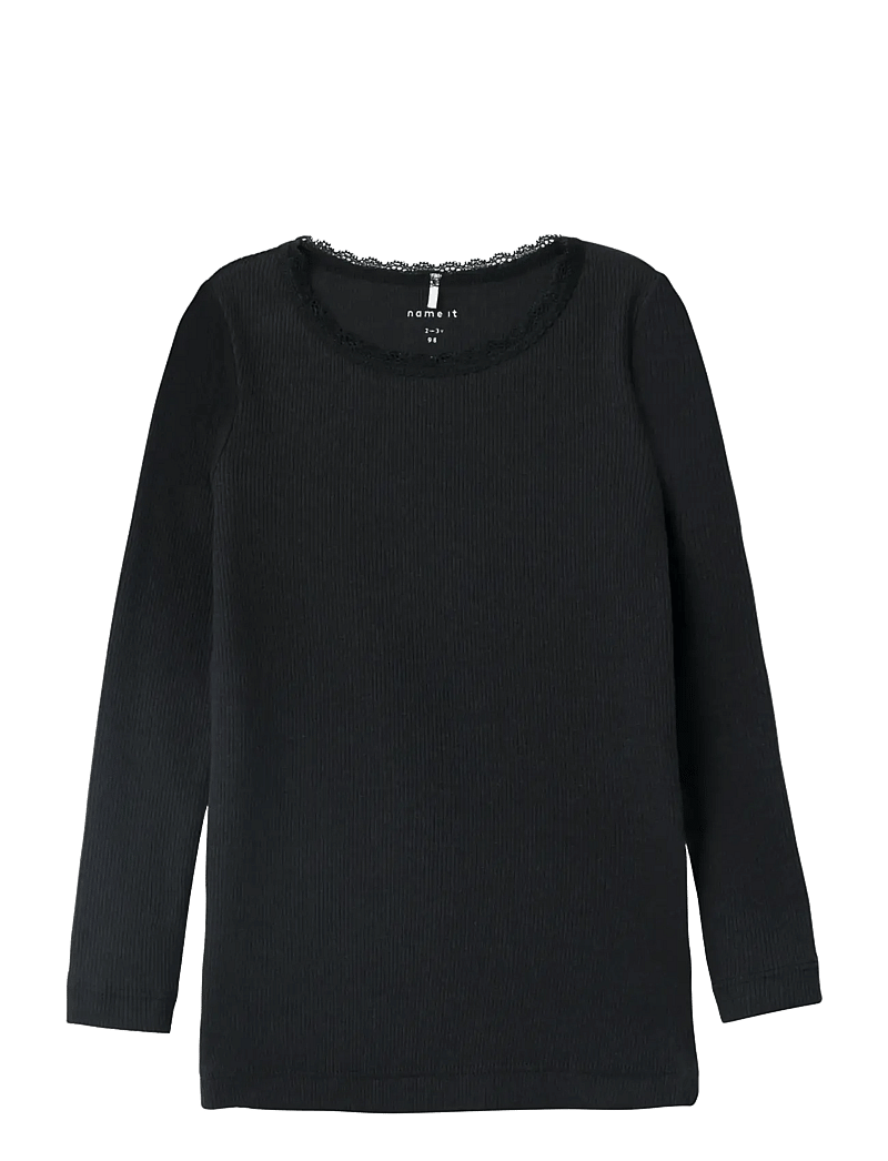 name it - NMFKAB LS TOP NOOS - langärmelig - black - 1