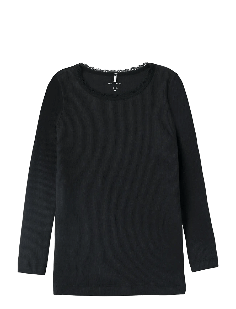 name it - NMFKAB LS TOP NOOS - langärmelig - black - 1