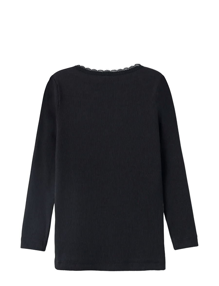 name it - NMFKAB LS TOP NOOS - langärmelig - black - 2