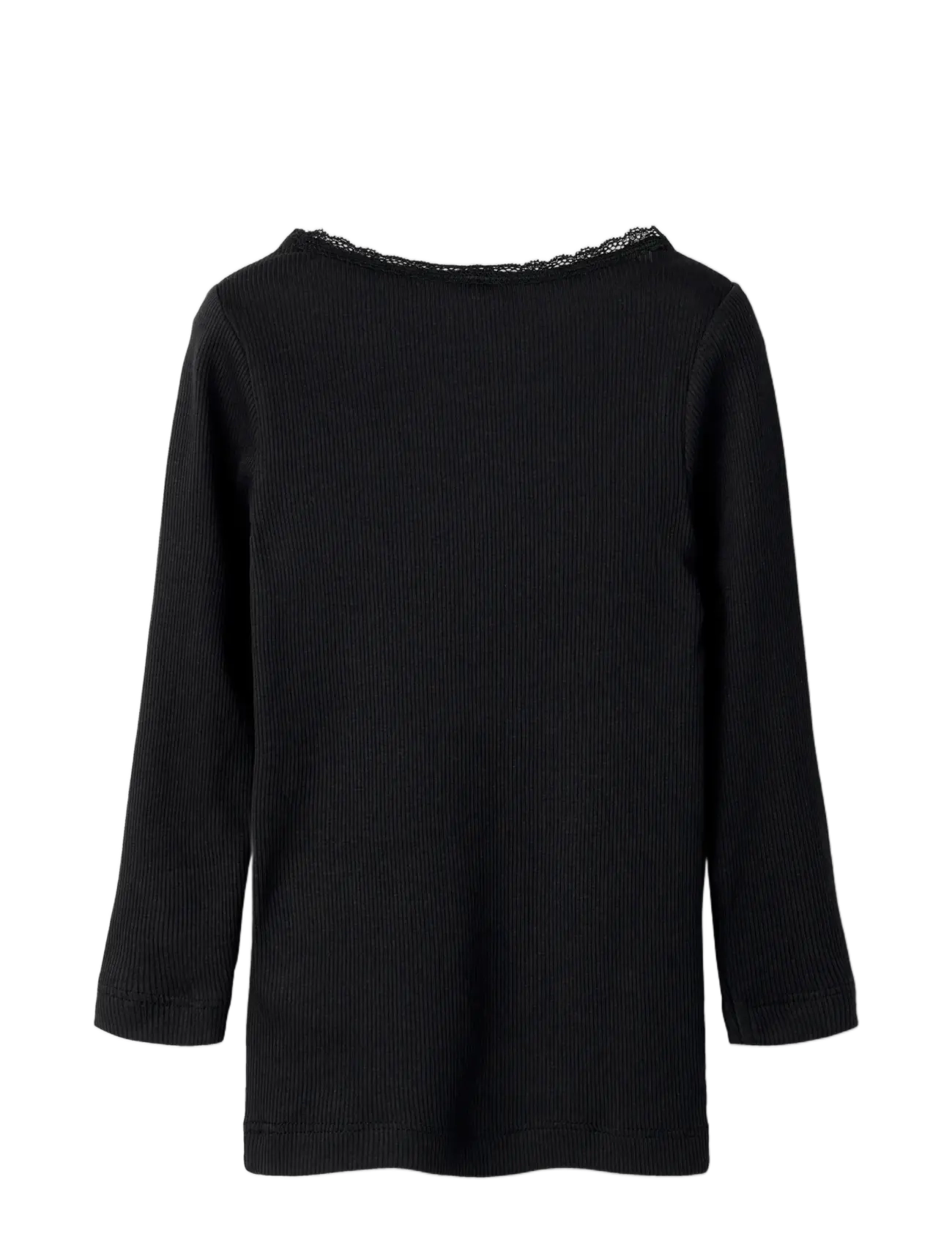 name it - NMFKAB LS TOP NOOS - långärmade t-shirts - black - 2