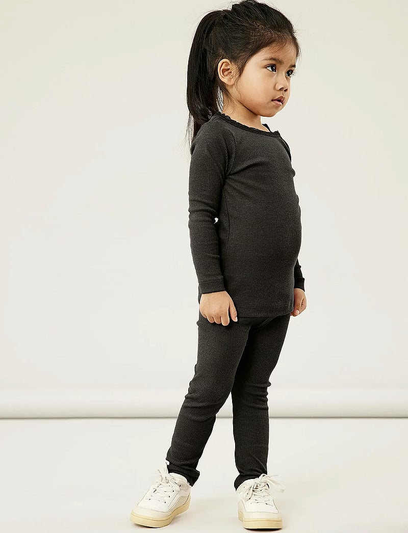 name it - NMFKAB LS TOP NOOS - langärmelig - black - 0