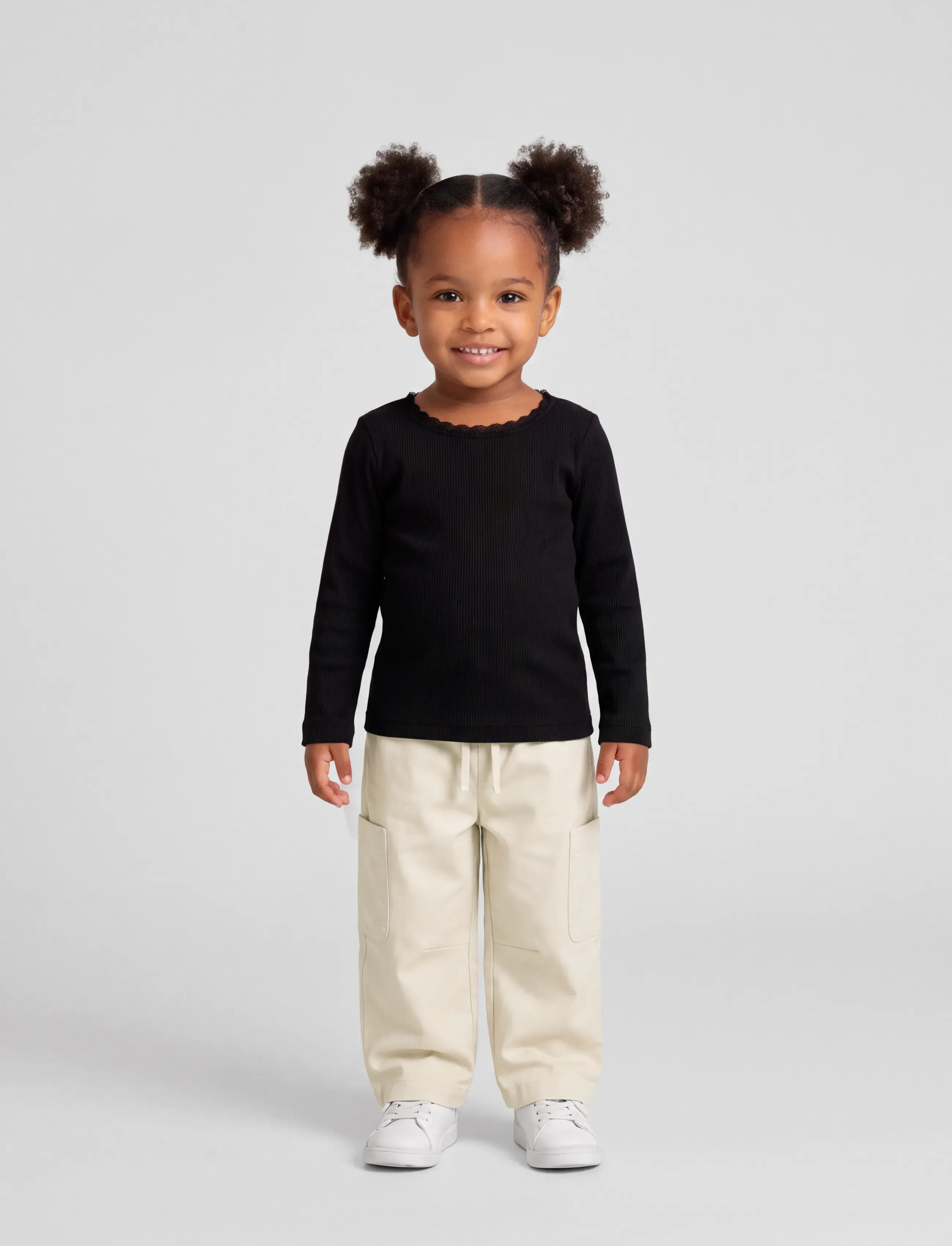 name it - NMFKAB LS TOP NOOS - long-sleeved t-shirts - black - 3