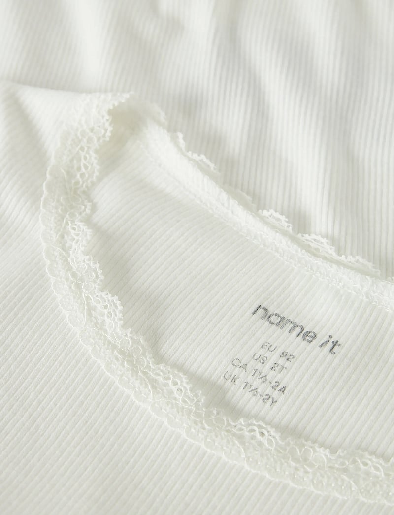 name it - NMFKAB LS TOP NOOS - langärmelig - cloud dancer - 2